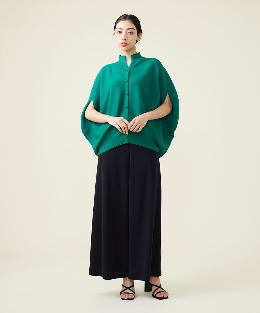 GBSGS01330 Sybilla(シビラ) フォルムニットジレ グリーン