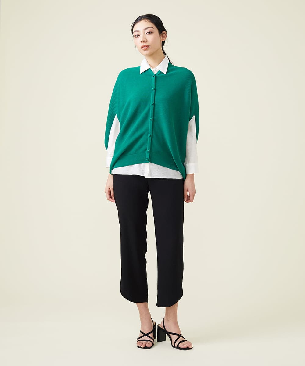 GBSGS01330 Sybilla(シビラ) フォルムニットジレ グリーン