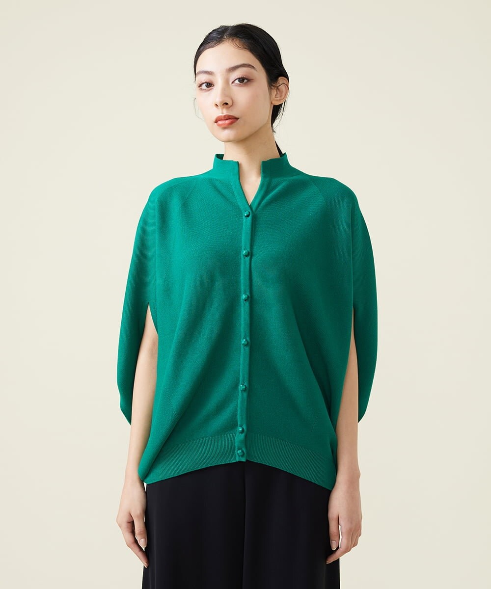 GBSGS01330 Sybilla(シビラ) フォルムニットジレ グリーン