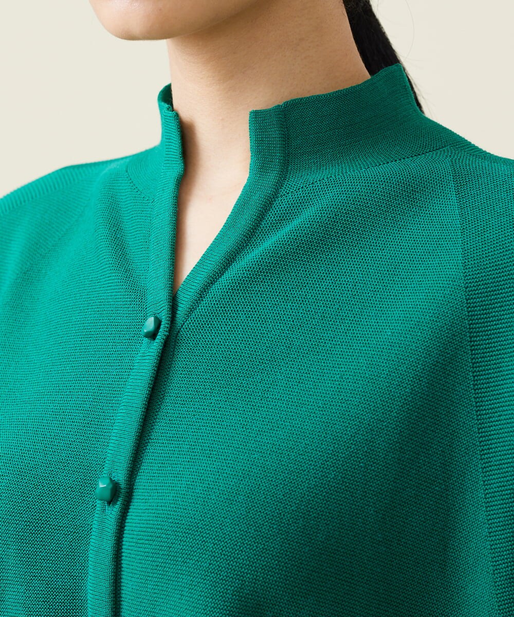 GBSGS01330 Sybilla(シビラ) フォルムニットジレ グリーン