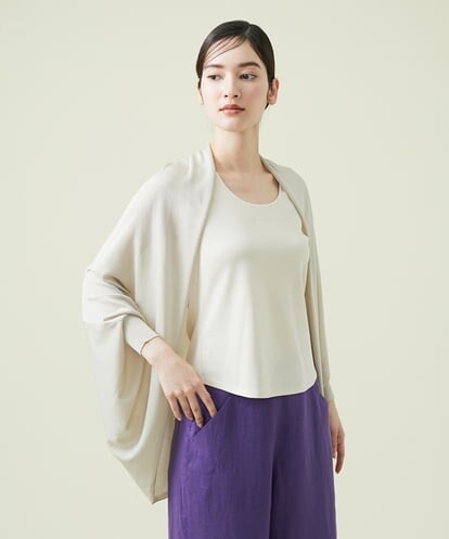 GBSGT02390 Sybilla 【MONOTONE】レーヨンフィラメントドレープカーディガン