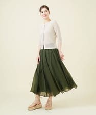 GBSGW52250 Sybilla(シビラ) 透かし編みカーディガン ライトベージュ