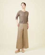 GBSGW52250 Sybilla(シビラ) 透かし編みカーディガン ブラウン