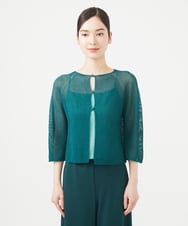 GBSHA70230 Sybilla(シビラ) ペーパーヤーンショートカーディガン グリーン