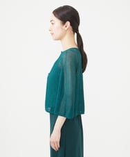GBSHA70230 Sybilla(シビラ) ペーパーヤーンショートカーディガン グリーン