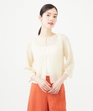 GBSHA70230 Sybilla(シビラ) ペーパーヤーンショートカーディガン アイボリー