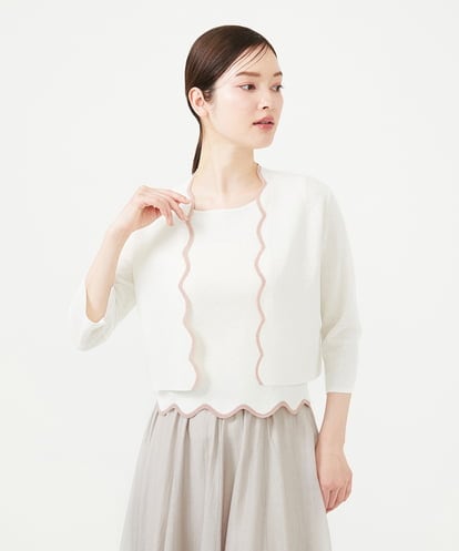 GBSHD30330 Sybilla スカラップカーディガン