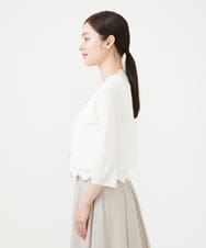 GBSHD30330 Sybilla(シビラ) スカラップカーディガン アイボリー