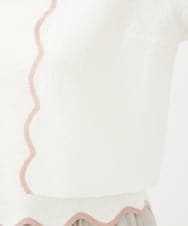 GBSHD30330 Sybilla(シビラ) スカラップカーディガン アイボリー