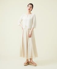 GBSHT50190 Sybilla(シビラ) ペーパーヤーンショートカーディガン ホワイト