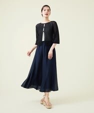 GBSHT50190 Sybilla(シビラ) ペーパーヤーンショートカーディガン ブラック