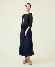GBSHT50190 Sybilla(シビラ) ペーパーヤーンショートカーディガン ブラック