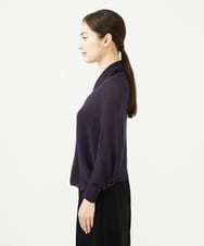 GBSJA73330 Sybilla(シビラ) ジップアップカーディガン ダークパープル