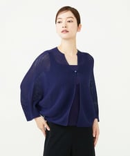 GBSJD50330 Sybilla(シビラ) ペーパーヤーンフォルムカーディガン ネイビー