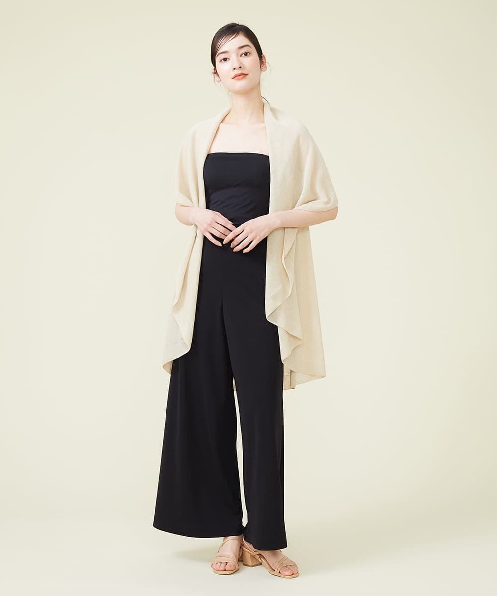 GBSJP06290 Sybilla(シビラ) リネン混ドレープニットジレ ベージュ