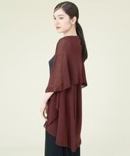 GBSJP06290 Sybilla(シビラ) リネン混ドレープニットジレ ブラウン