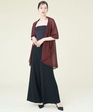 GBSJP06290 Sybilla(シビラ) リネン混ドレープニットジレ ブラウン
