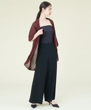 GBSJP06290 Sybilla(シビラ) リネン混ドレープニットジレ ブラウン