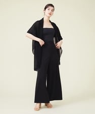 GBSJP06290 Sybilla(シビラ) リネン混ドレープニットジレ ブラック