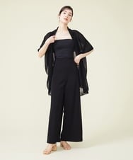 GBSJP06290 Sybilla(シビラ) リネン混ドレープニットジレ ブラック