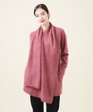 GBSJT01890 Sybilla(シビラ) カシミヤストールデザインカーディガン ピンク