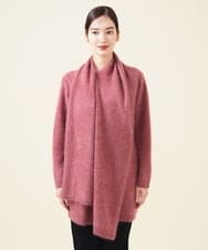 GBSJT01890 Sybilla(シビラ) カシミヤストールデザインカーディガン ピンク