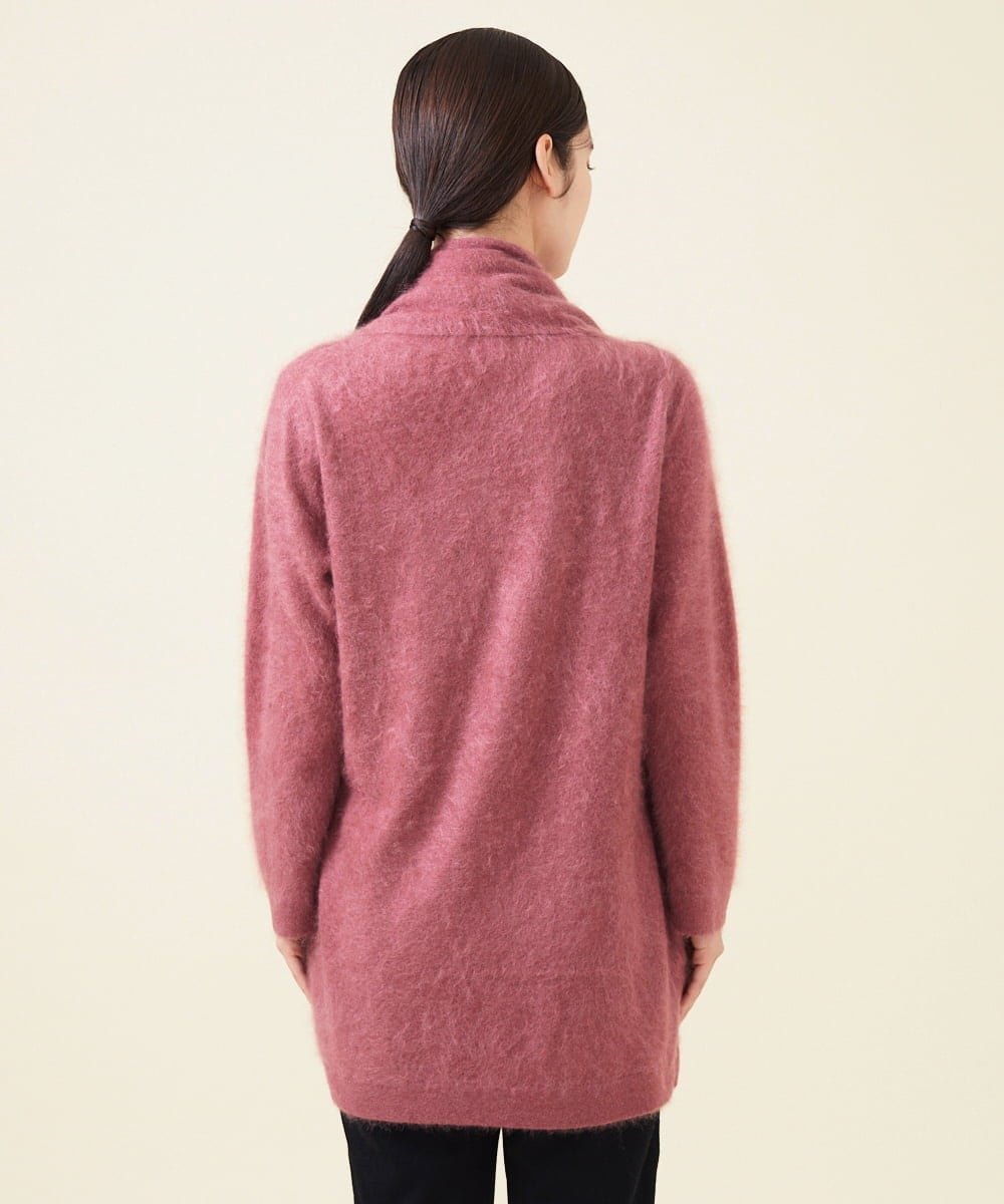 GBSJT01890 Sybilla(シビラ) カシミヤストールデザインカーディガン ピンク