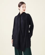 GBSJT01890 Sybilla(シビラ) カシミヤストールデザインカーディガン ブラック