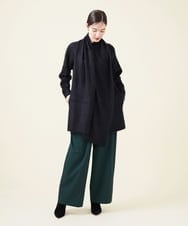 GBSJT01890 Sybilla(シビラ) カシミヤストールデザインカーディガン ブラック