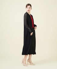 GBSJV01330 Sybilla(シビラ) シアーロングカーディガン ブラック