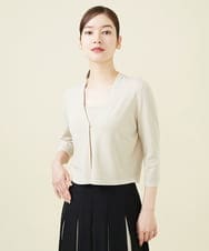 GBSJV03270 Sybilla(シビラ) Vネックショートカーディガン アイボリー