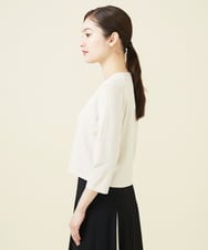 GBSJV03270 Sybilla(シビラ) Vネックショートカーディガン アイボリー