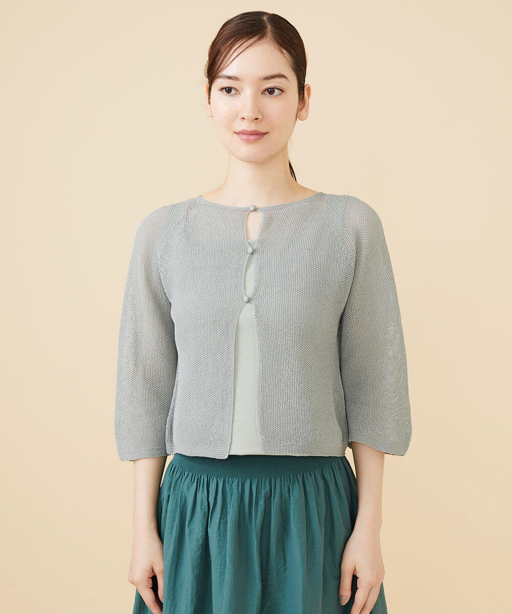 ペーパーヤーンショートカーディガン(カーディガン) | Sybilla(シビラ  