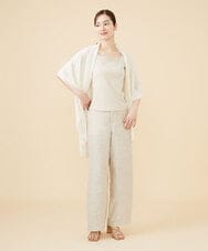 GBSJW52290 Sybilla(シビラ) リネン混ドレープニットジレ アイボリー