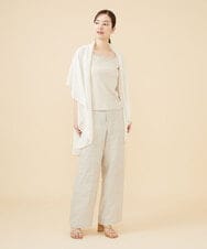 GBSJW52290 Sybilla(シビラ) リネン混ドレープニットジレ アイボリー