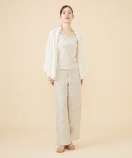 GBSJW52290 Sybilla(シビラ) リネン混ドレープニットジレ アイボリー