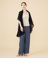 GBSJW52290 Sybilla(シビラ) リネン混ドレープニットジレ ブラック