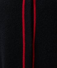 GBSWD01100 Sybilla(シビラ) 配色ラインニットコート ブラック