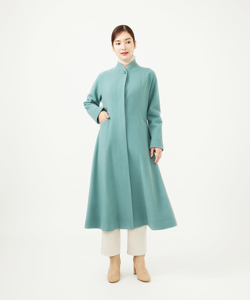GBUAF31900 Sybilla(シビラ) 【早割10%OFF】メルトンドレスコート ライトブルー