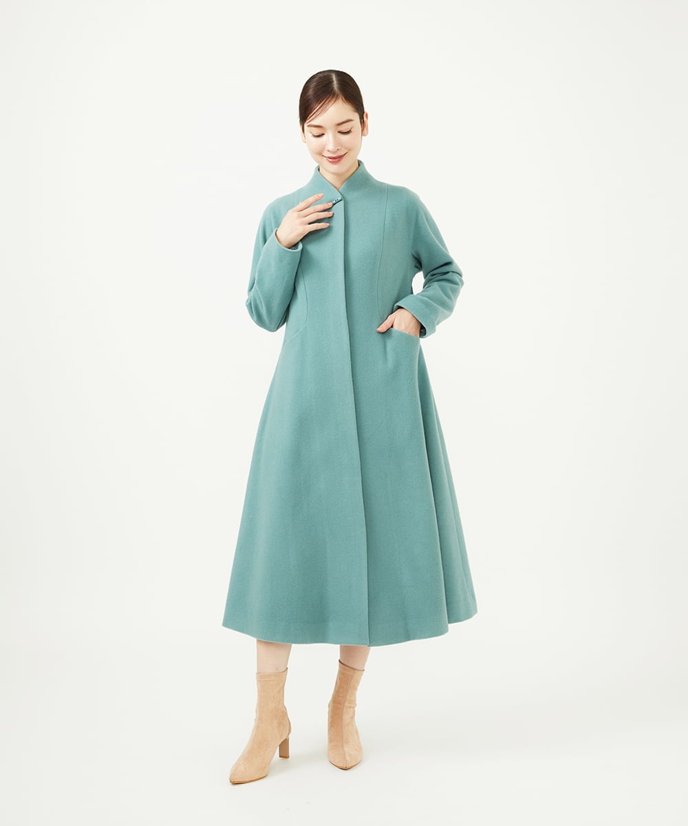 GBUAF31900 Sybilla(シビラ) 【早割10%OFF】メルトンドレスコート ライトブルー