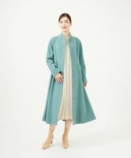 GBUAF31900 Sybilla(シビラ) 【早割10%OFF】メルトンドレスコート ライトブルー