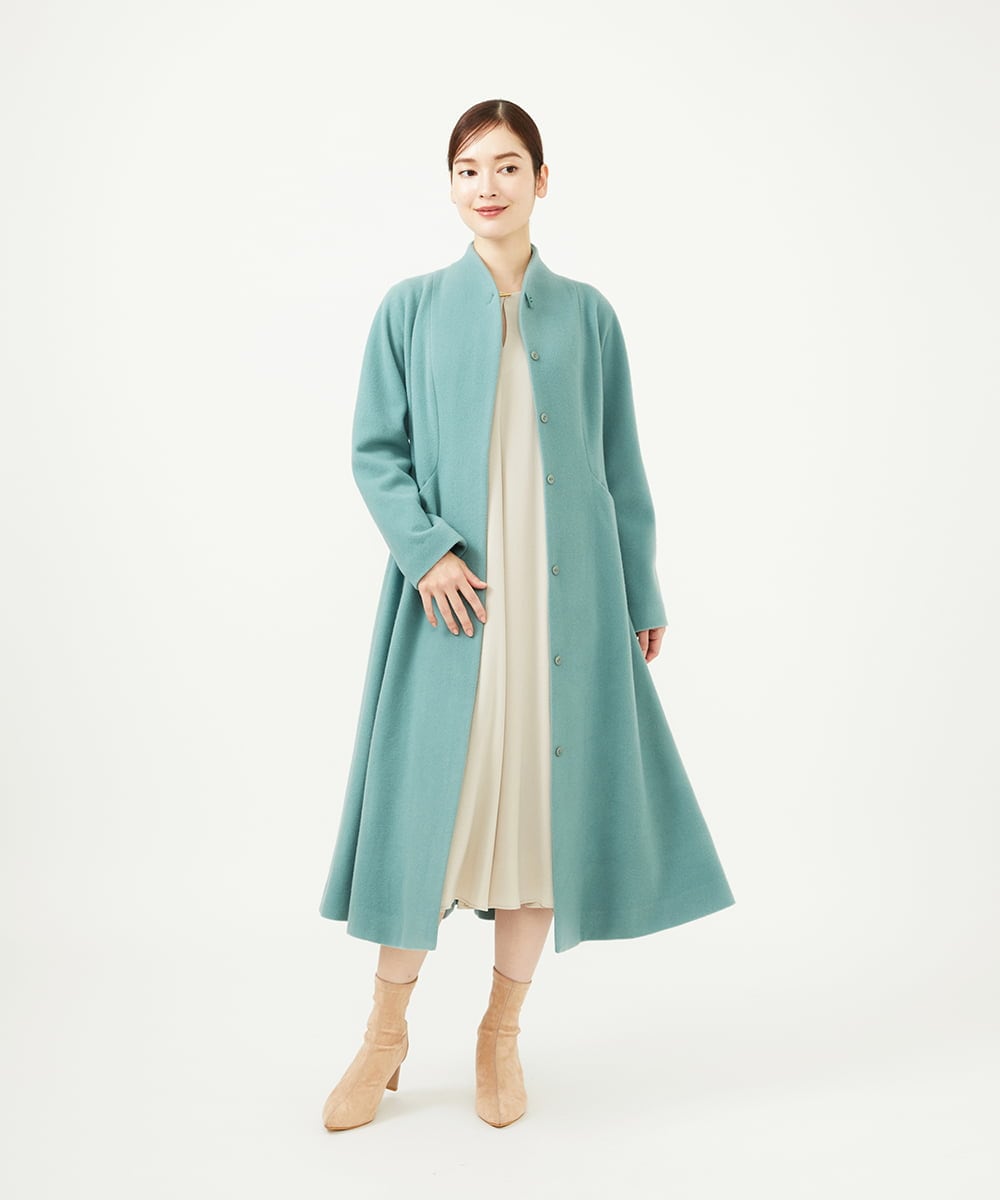 GBUAF31900 Sybilla(シビラ) 【早割10%OFF】メルトンドレスコート ライトブルー