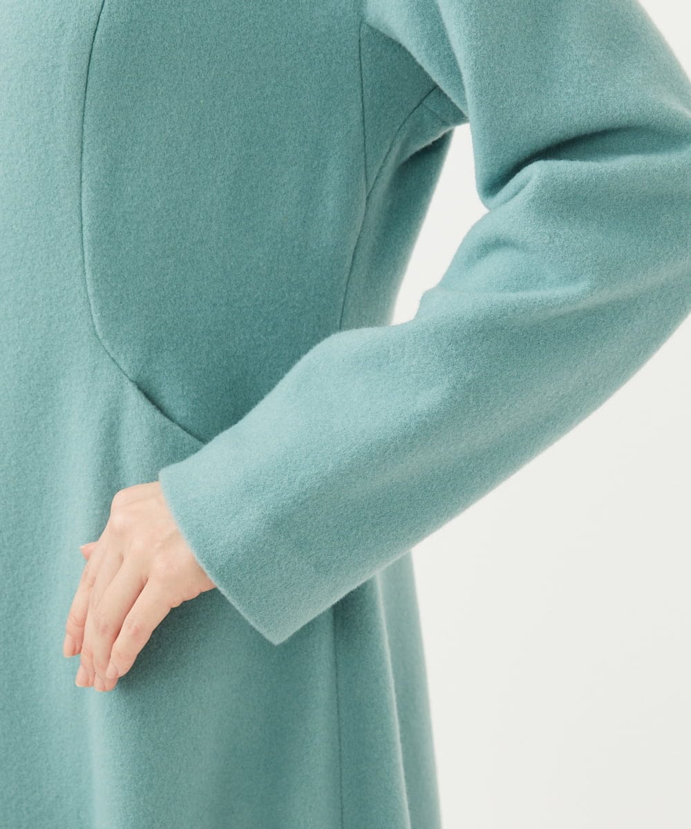 GBUAF31900 Sybilla(シビラ) 【早割10%OFF】メルトンドレスコート ライトブルー