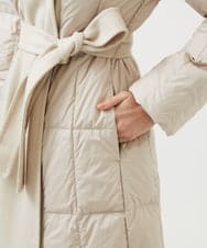 GBUAF32900 Sybilla(シビラ) ウールドッキングロングダウン ベージュ