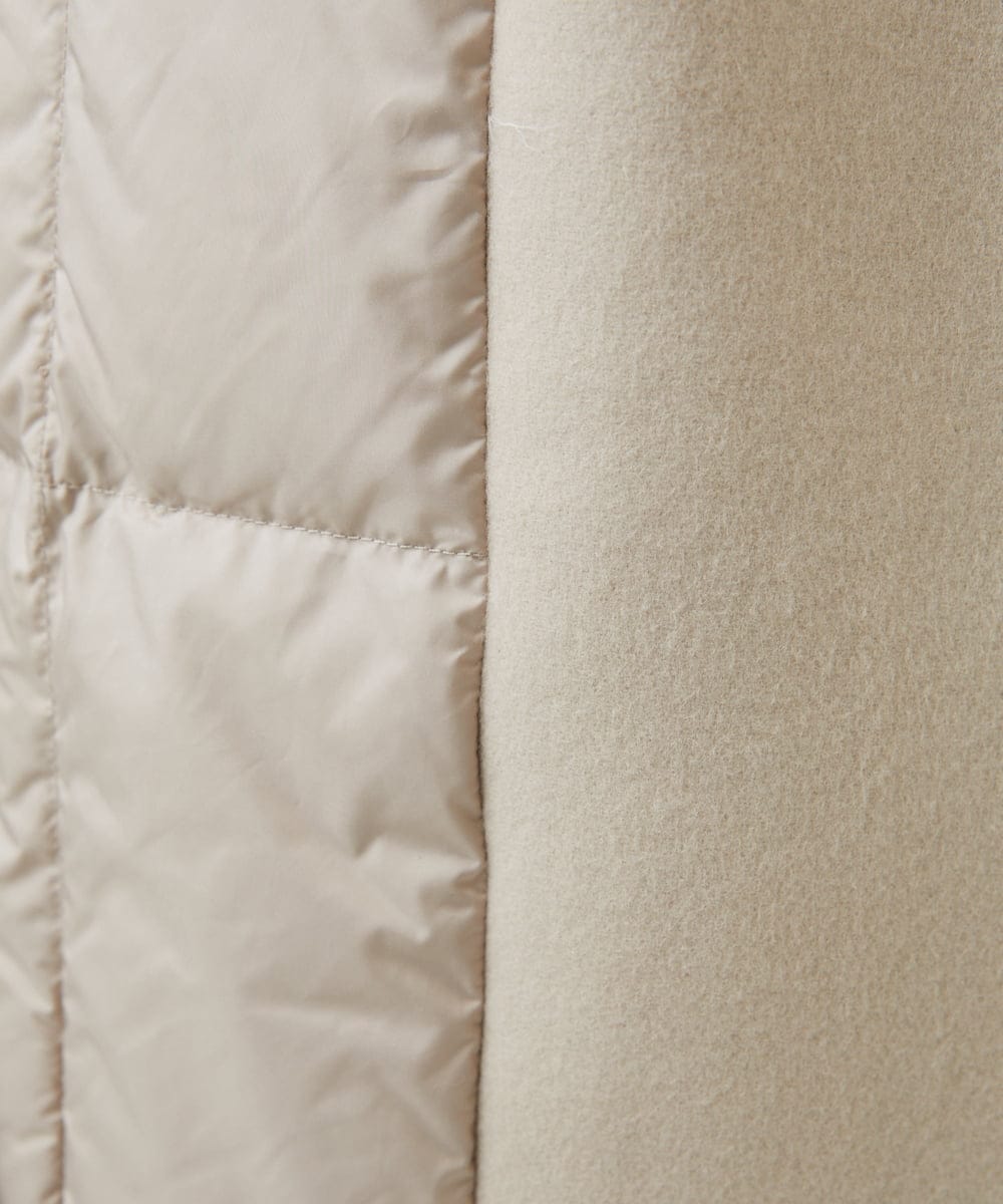 GBUAF32900 Sybilla(シビラ) ウールドッキングロングダウン ベージュ