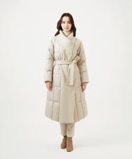 GBUAF32900 Sybilla(シビラ) ウールドッキングロングダウン ベージュ