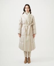 GBUAF32900 Sybilla(シビラ) ウールドッキングロングダウン ベージュ