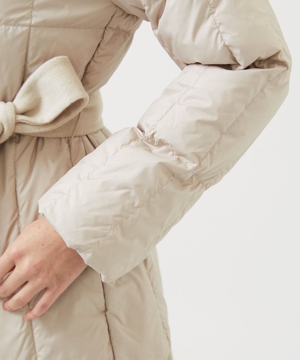 GBUAF32900 Sybilla(シビラ) ウールドッキングロングダウン ベージュ