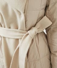 GBUAF32900 Sybilla(シビラ) ウールドッキングロングダウン ベージュ