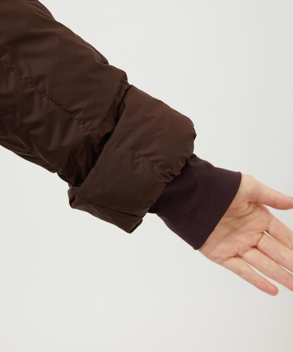 GBUAF32900 Sybilla(シビラ) ウールドッキングロングダウン ブラウン